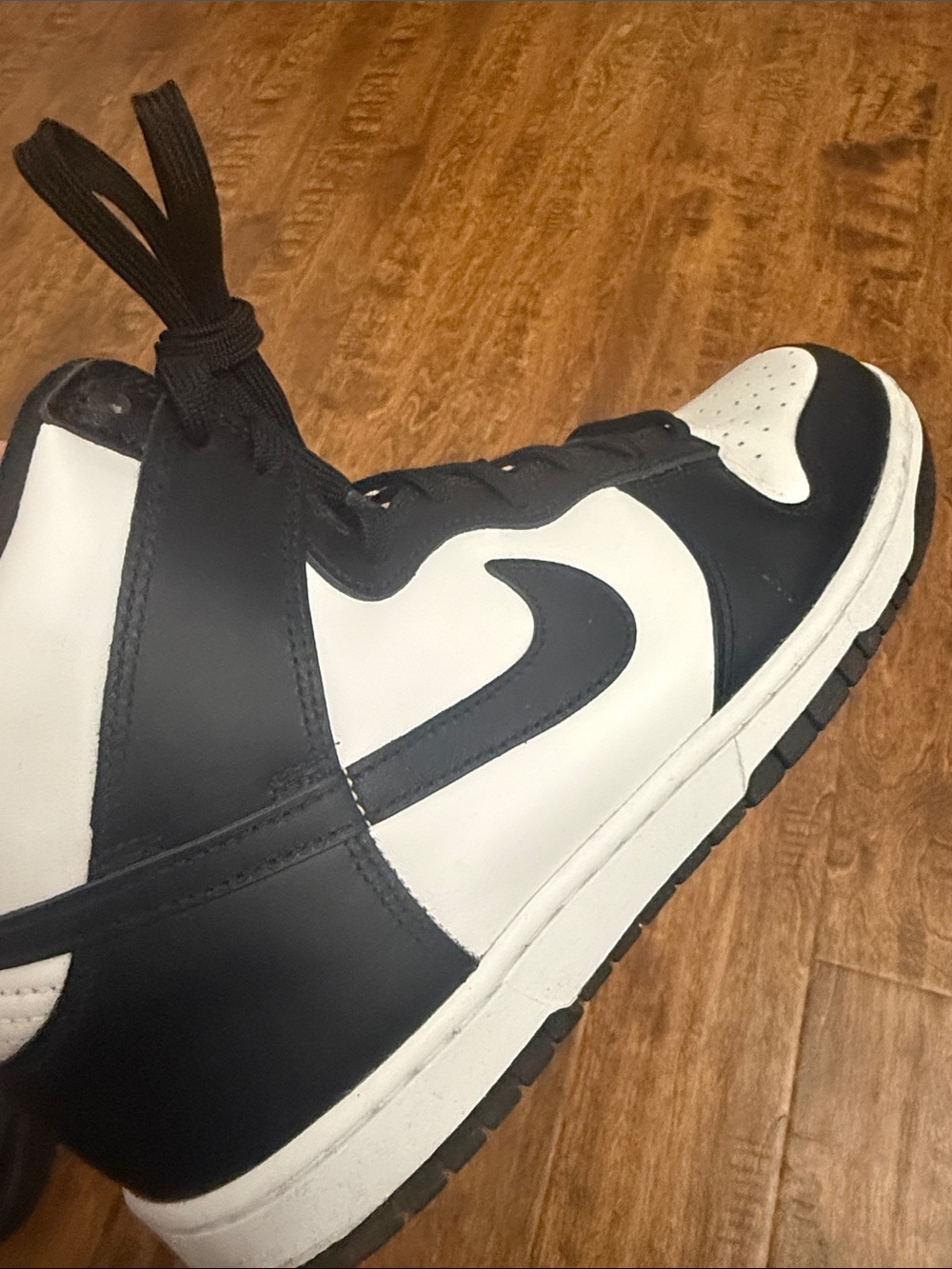 Nike Black and White High-Top Sneakers - Picture 10 of 14